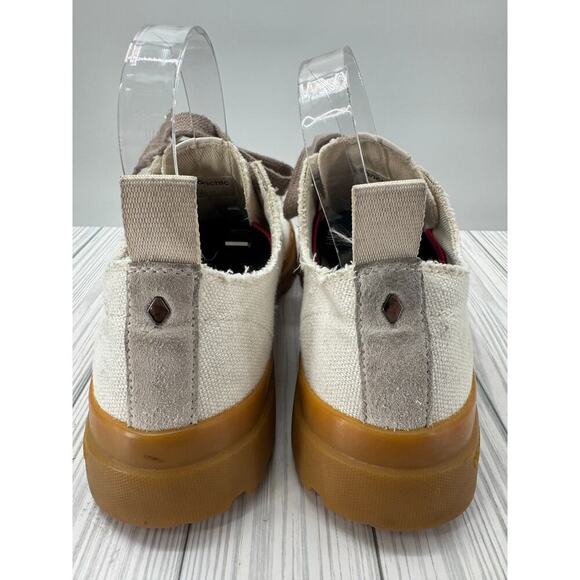 Panchic Made in Italy Men's Size 10 Offwhite Canvas Sneaker with Vibram Sole - Picture 4 of 9